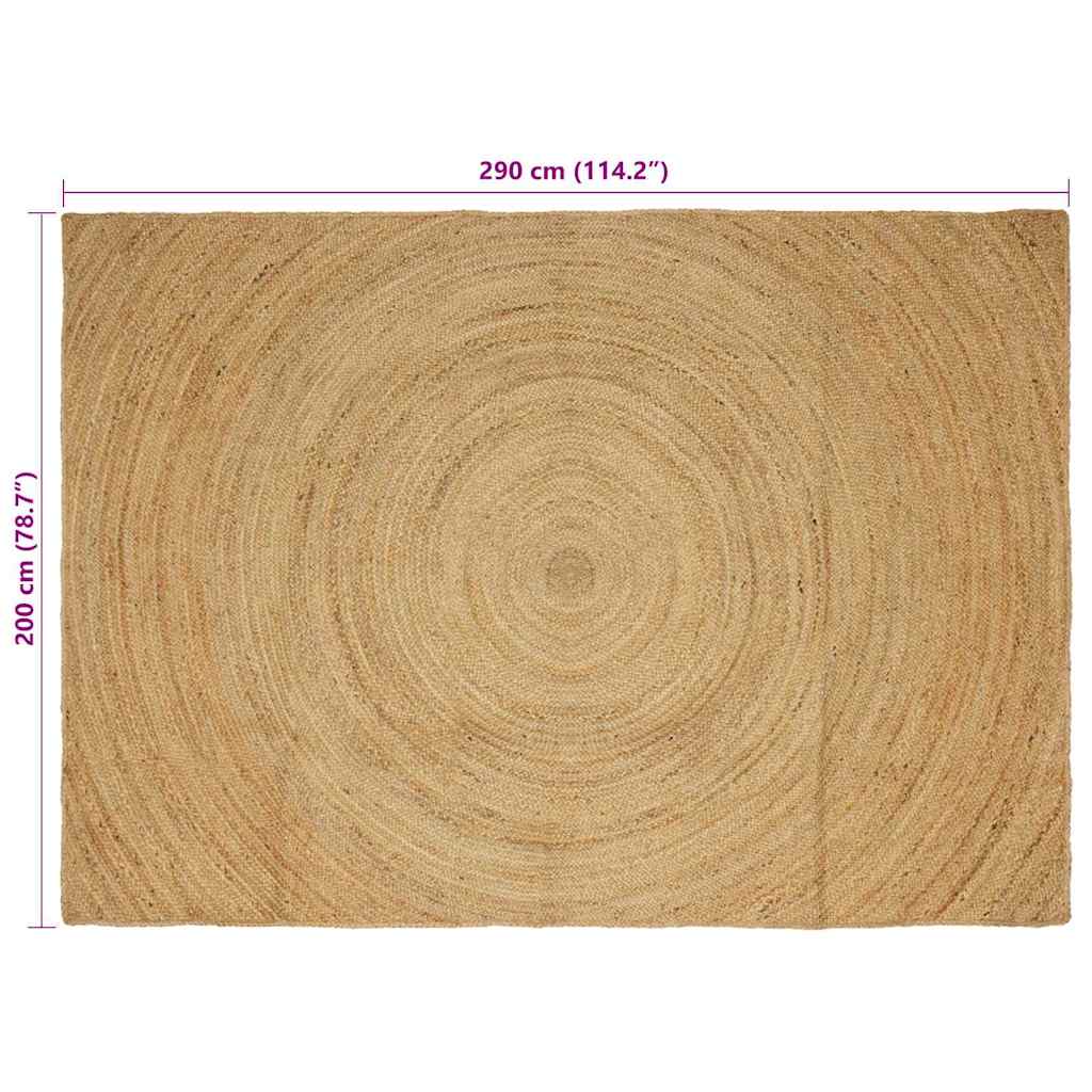 Tepisi za područja Prirodna 200 x 290 cm Juta