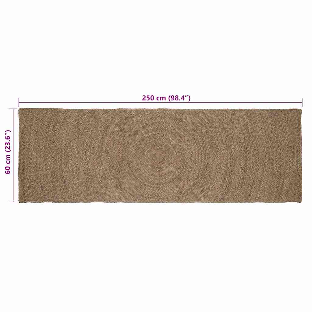 Tepisi za područja Siva 60 x 250 cm Juta