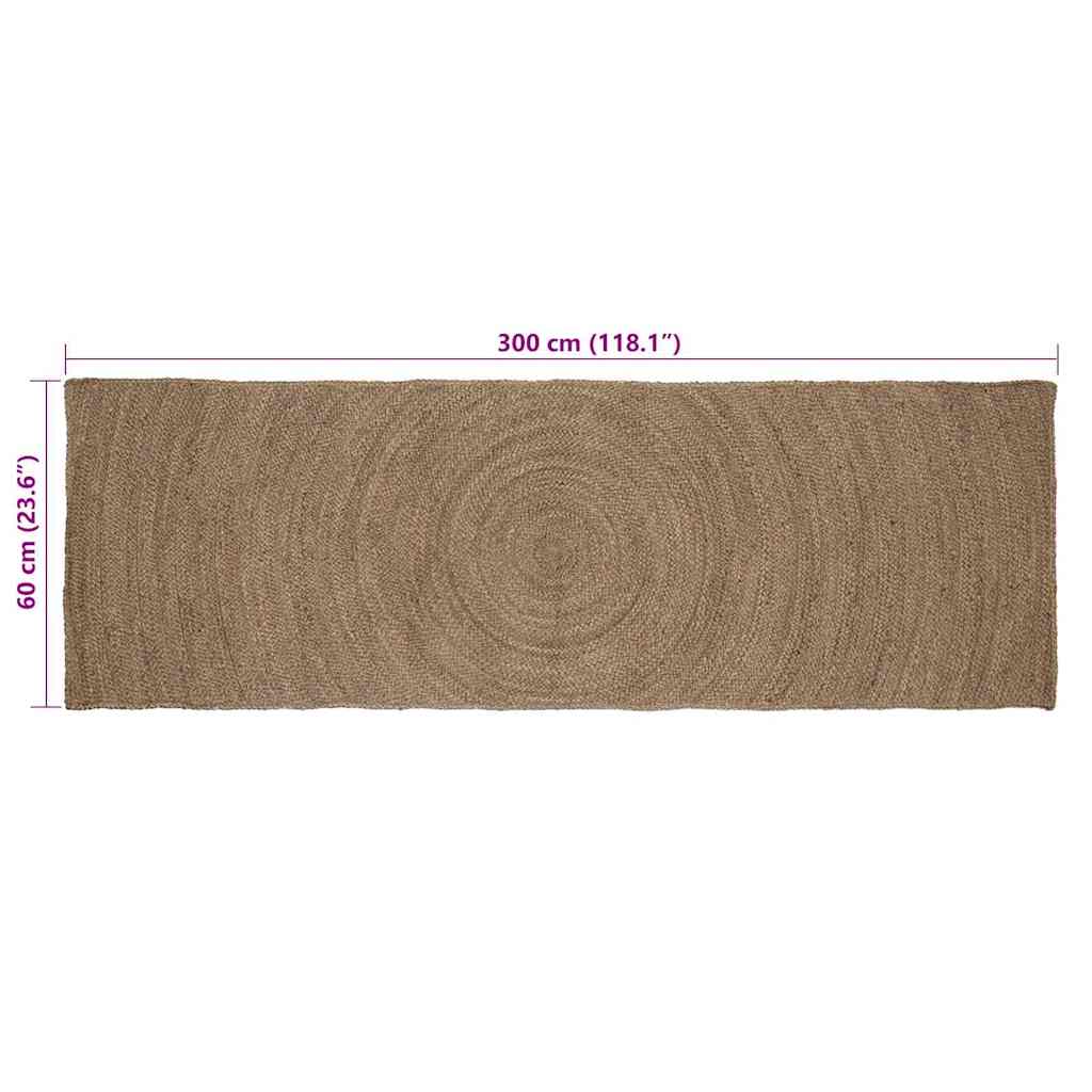 Tepisi za područja Siva 60 x 300 cm Juta
