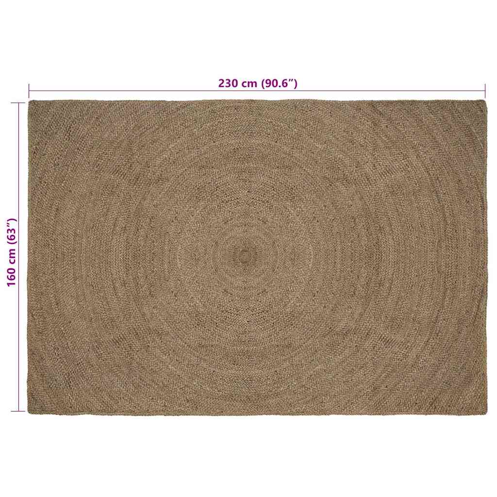 Tepisi za područja Siva 160 x 230 cm Juta