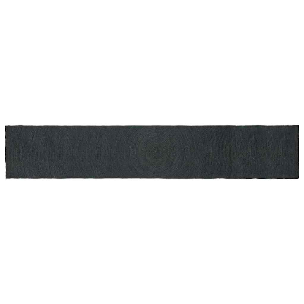 Tepisi za područja Tamnosiva 80 x 400 cm Juta