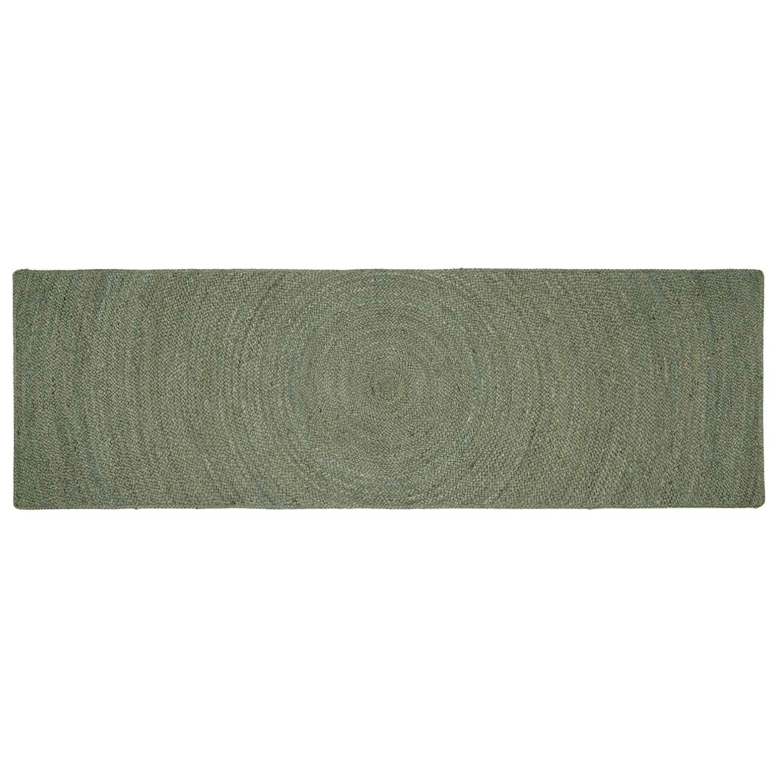 Tepisi za područja Maslinastozelena 80 x 300 cm Juta