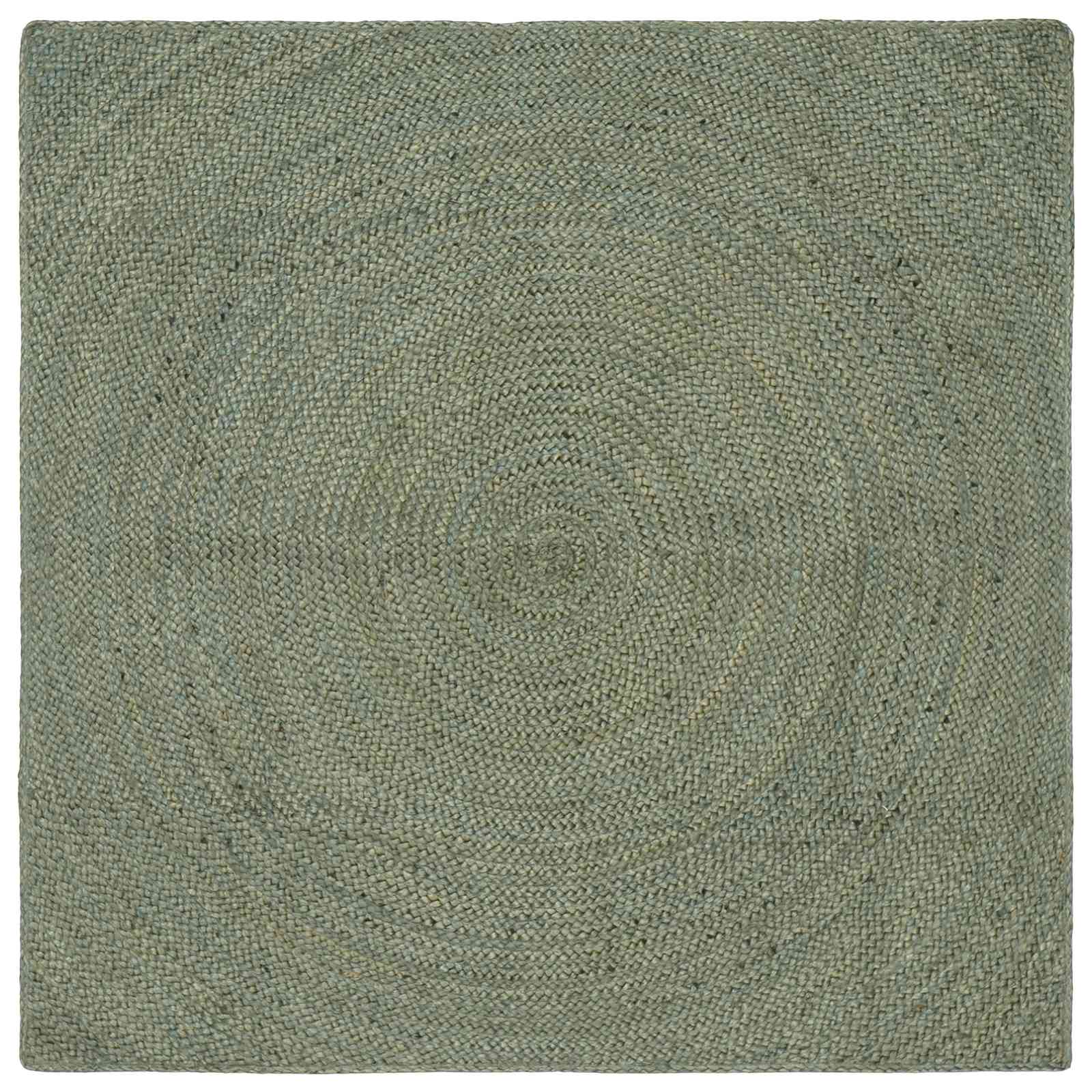 Tepisi za područja Maslinastozelena 120 x 120 cm Juta