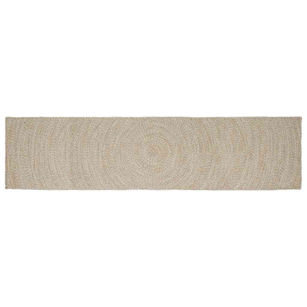 Tepisi za područja Prirodna i bijela 60 x 400 cm Juta