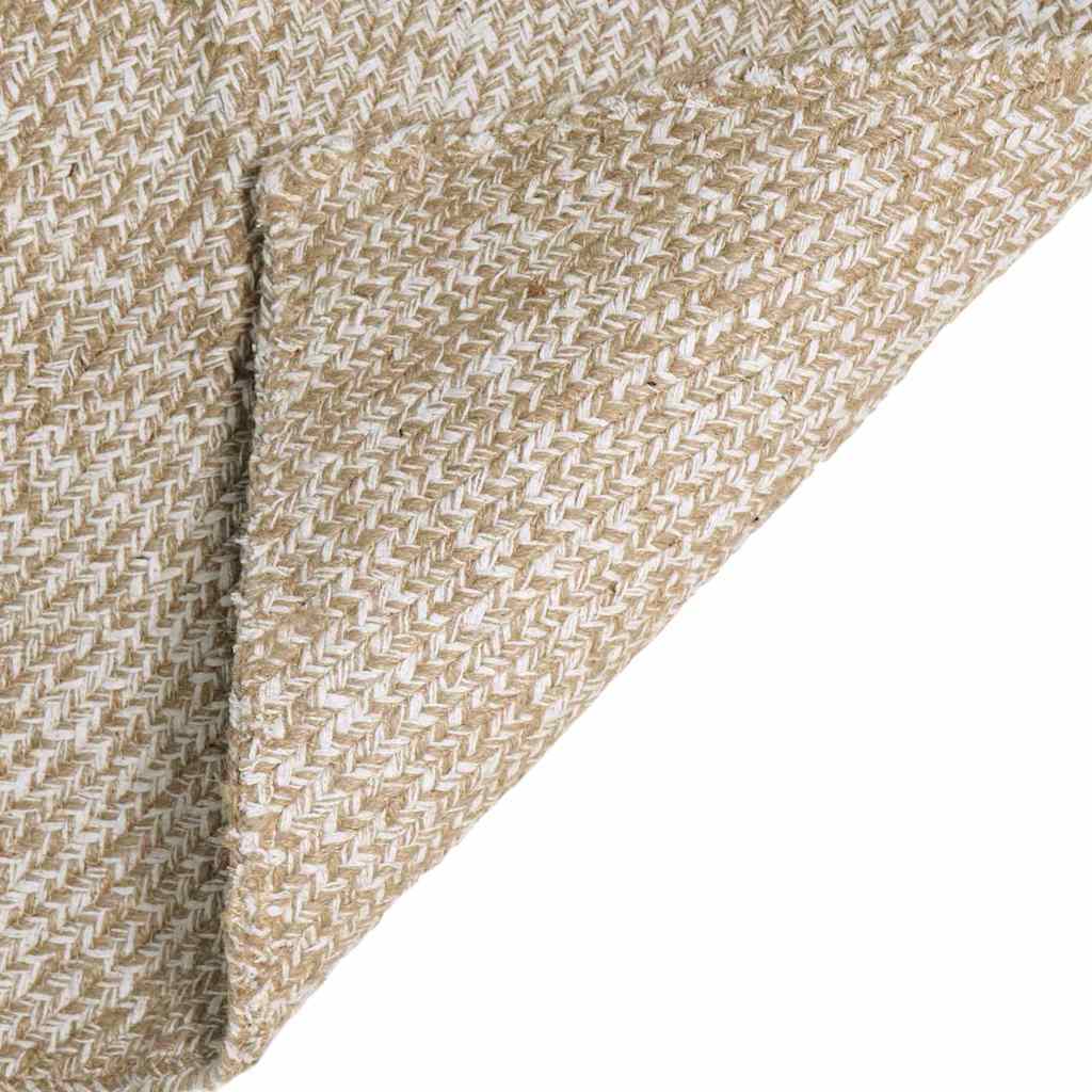 Tepisi za područja Prirodna i bijela 80 x 250 cm Juta