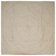 Tepisi za područja Prirodna i bijela 240 x 240 cm Juta