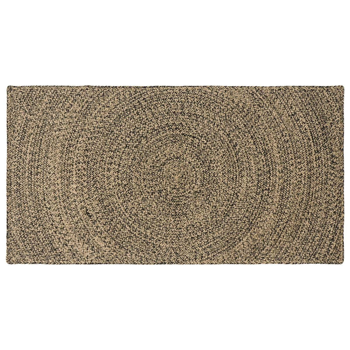 Tepisi za područja Prirodna i crna 80 x 150 cm Juta