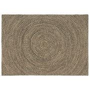 Tepisi za područja Prirodna i crna 140 x 200 cm Juta