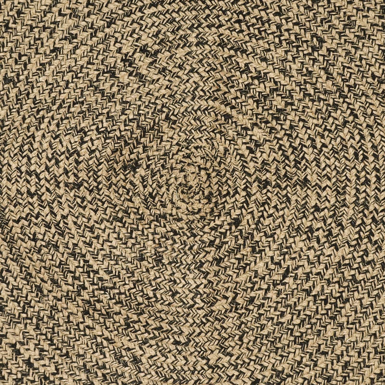 Tepisi za područja Prirodna i crna 140 x 200 cm Juta