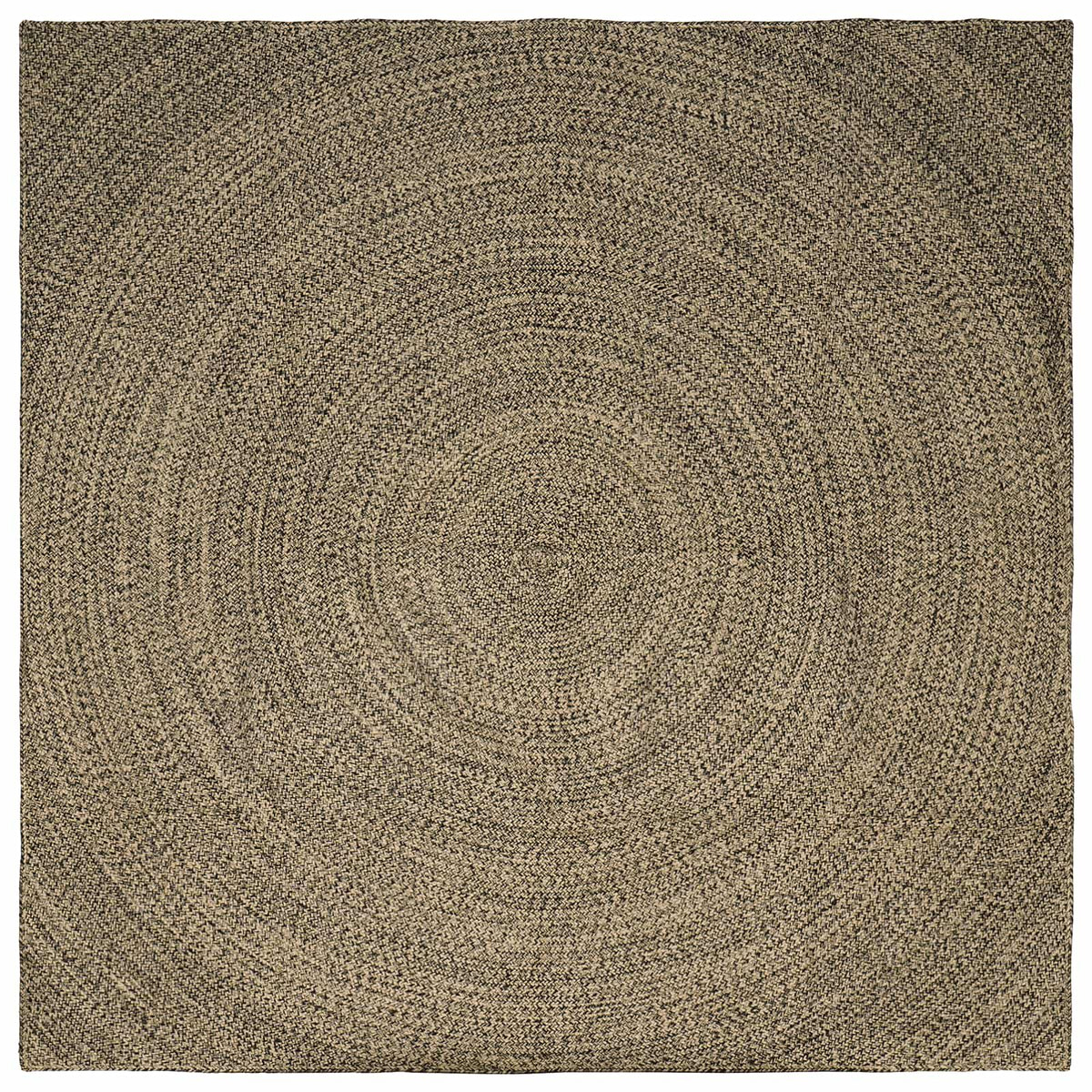 Tepisi za područja Prirodna i crna 300 x 300 cm Juta