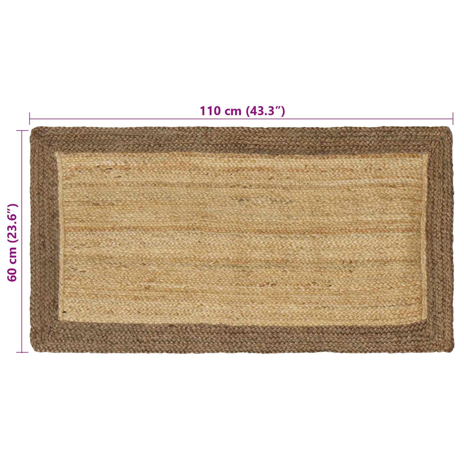 Tepisi za područja Siva 60 x 110 cm Juta
