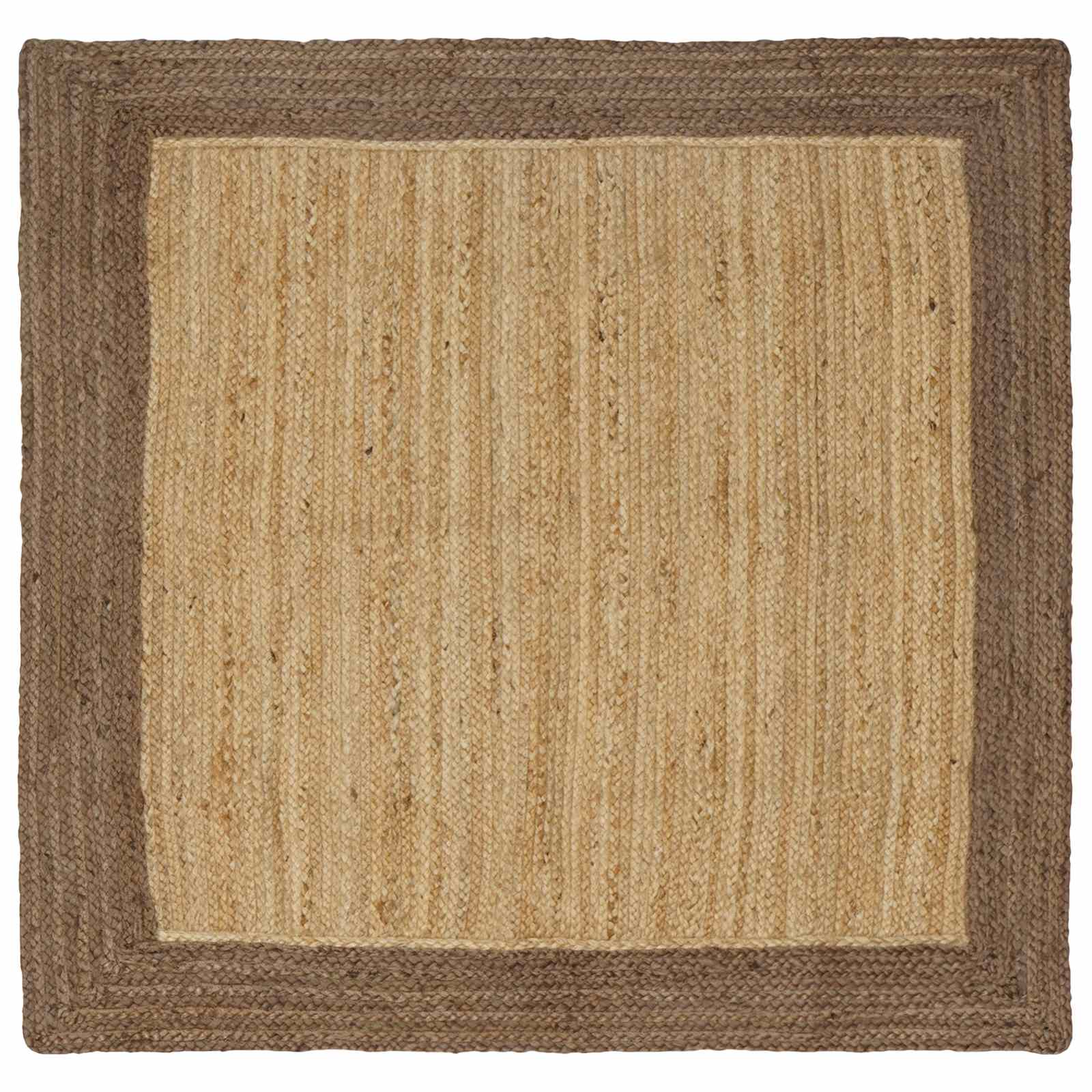 Tepisi za područja Siva 120 x 120 cm Juta