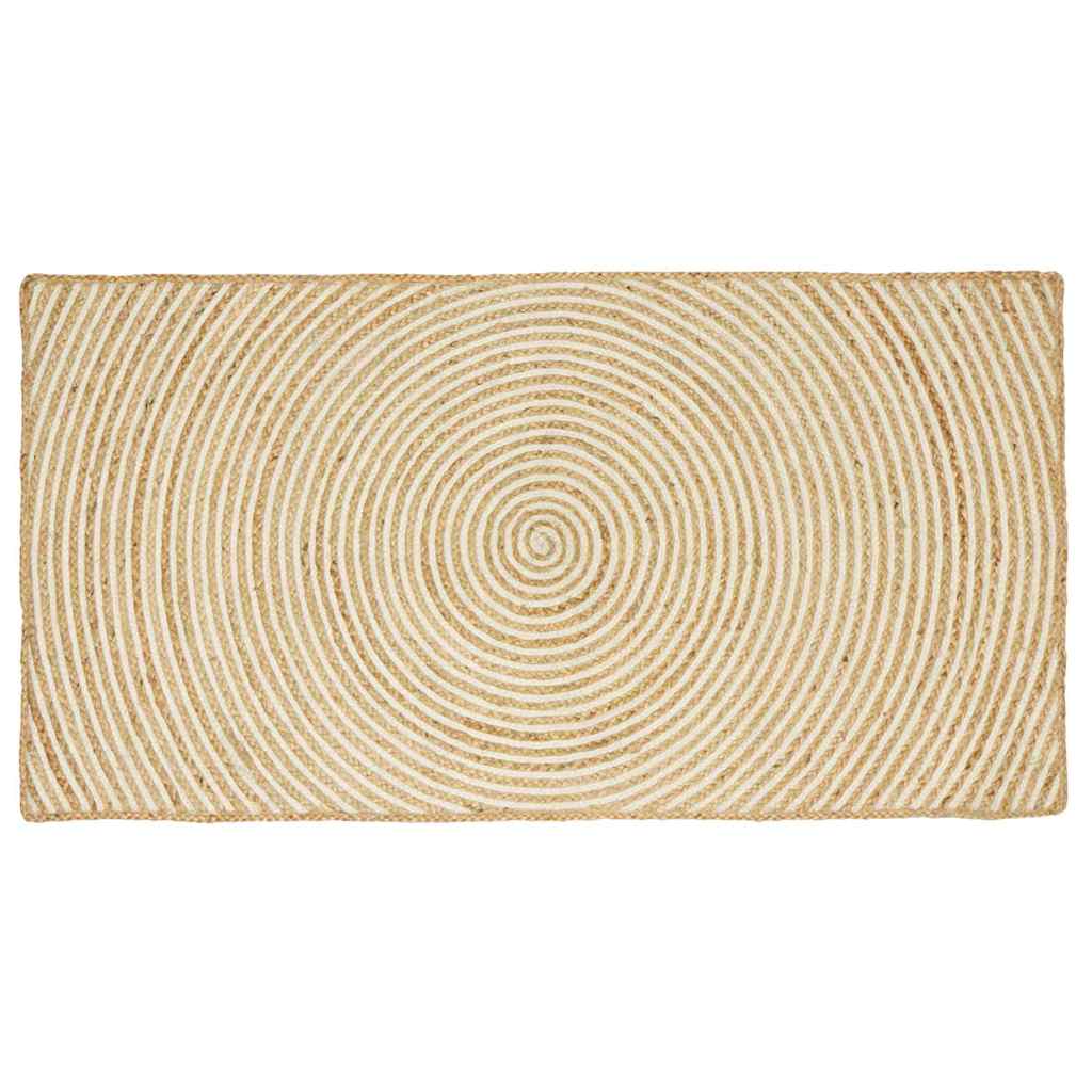 Tepisi za područja Bijela 80 x 150 cm Juta