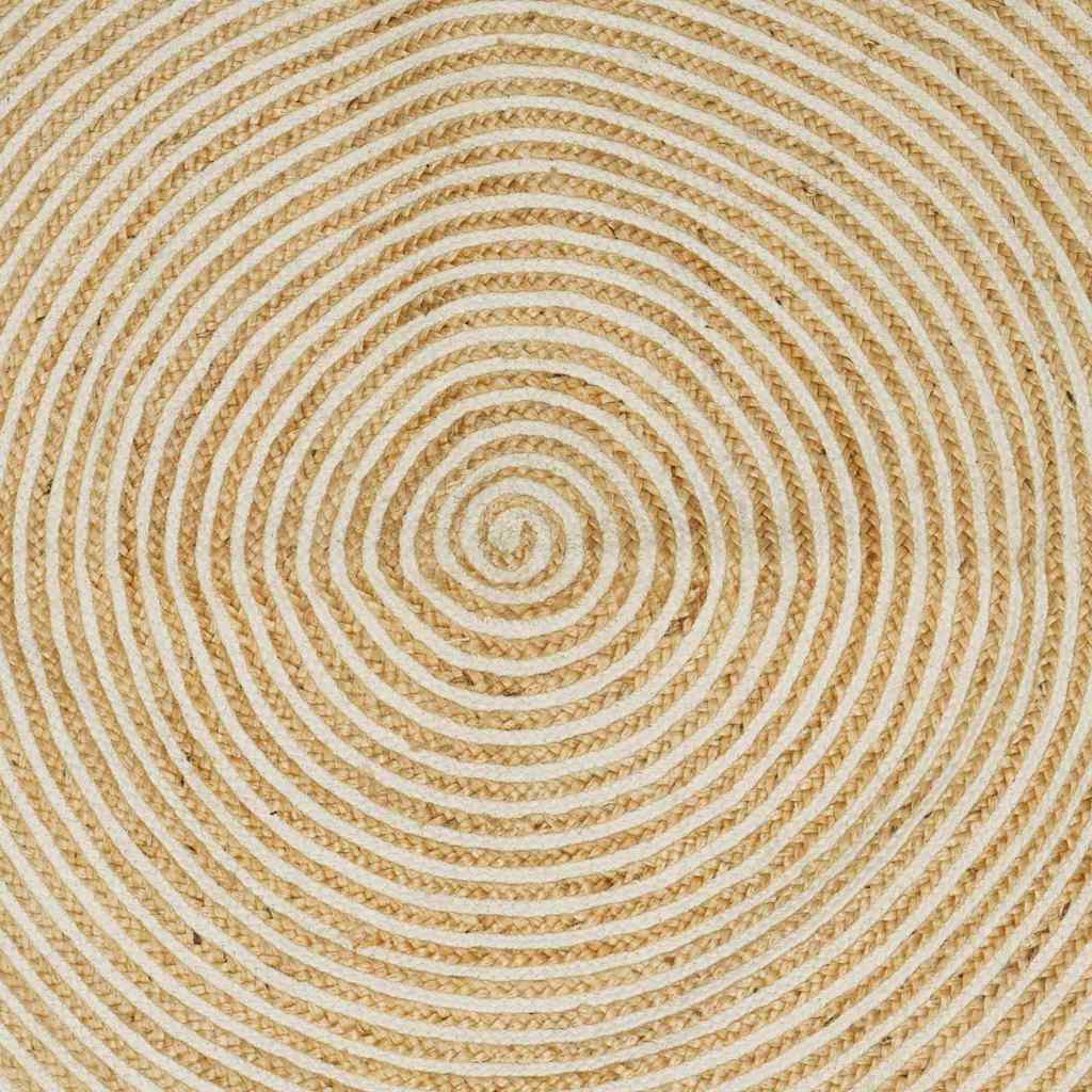 Tepisi za područja Bijela 140 x 200 cm Juta