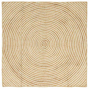 Tepisi za područja Bijela 160 x 160 cm Juta