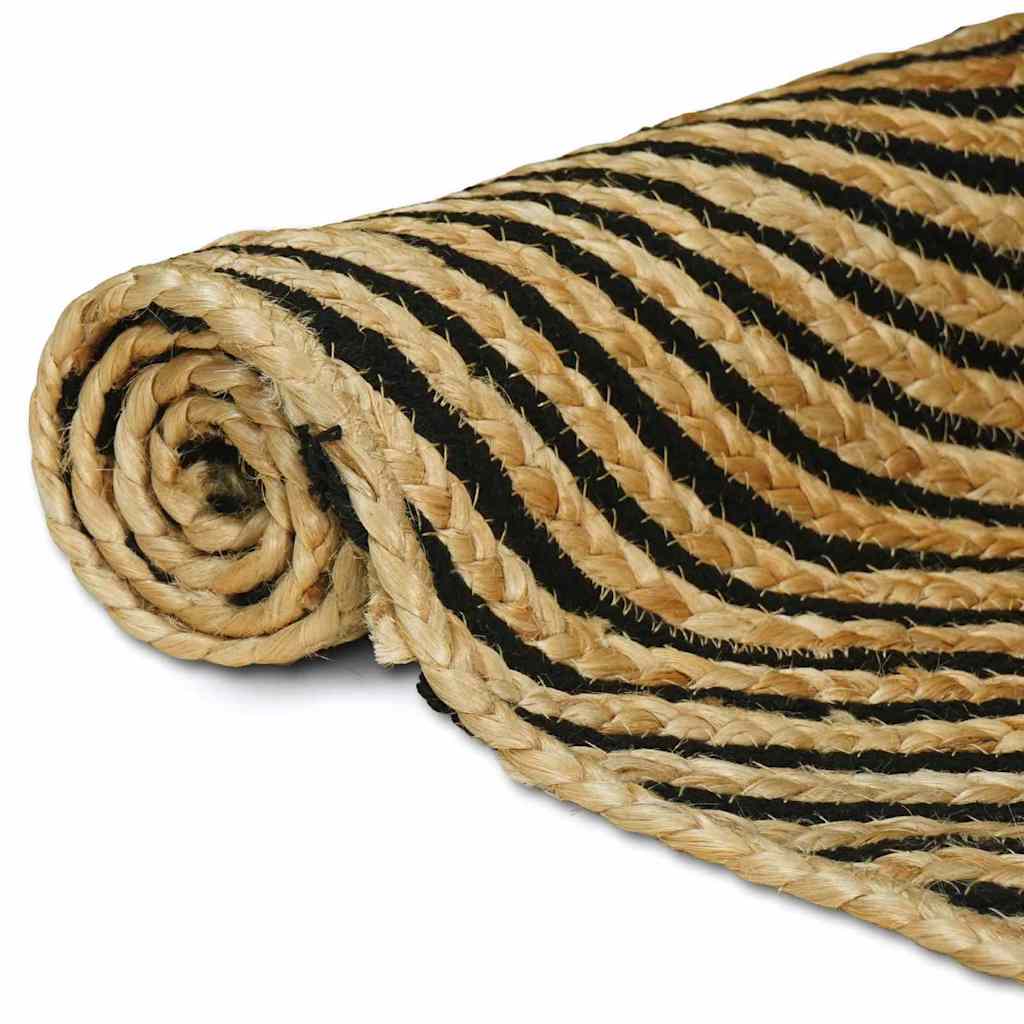 Tepisi za područja Crna 60 x 110 cm Juta
