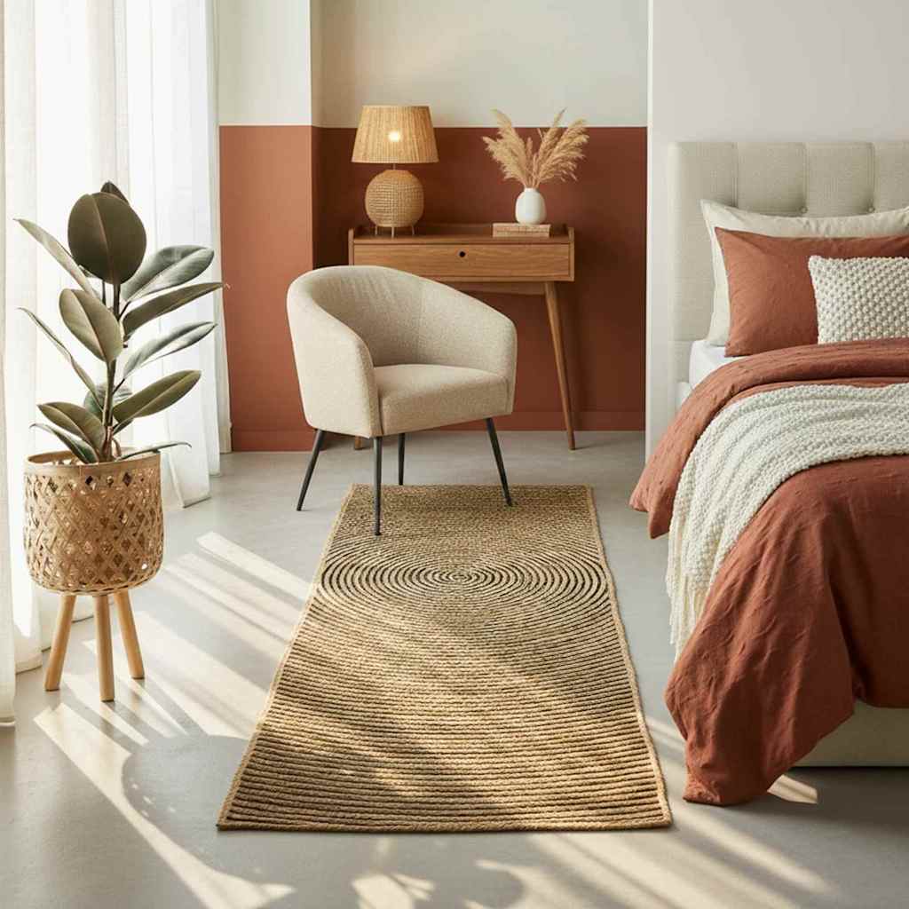 Tepisi za područja Crna 60 x 250 cm Juta