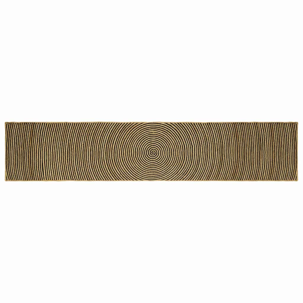 Tepisi za područja Crna 60 x 400 cm Juta