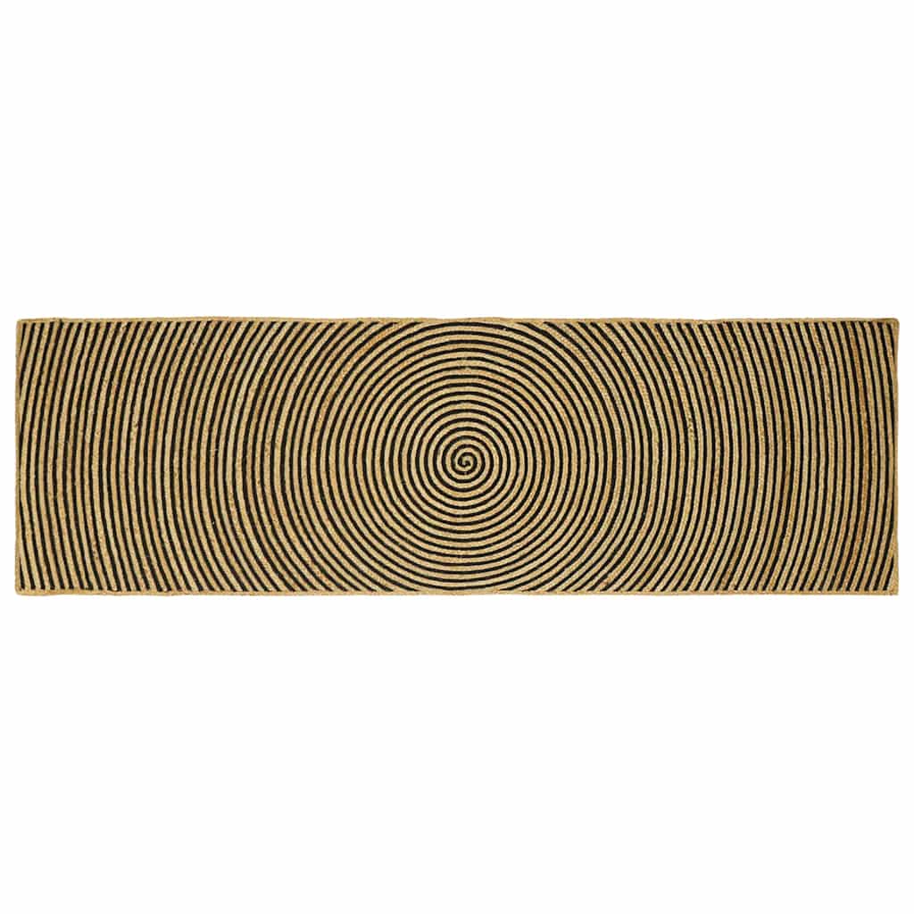Tepisi za područja Crna 80 x 250 cm Juta