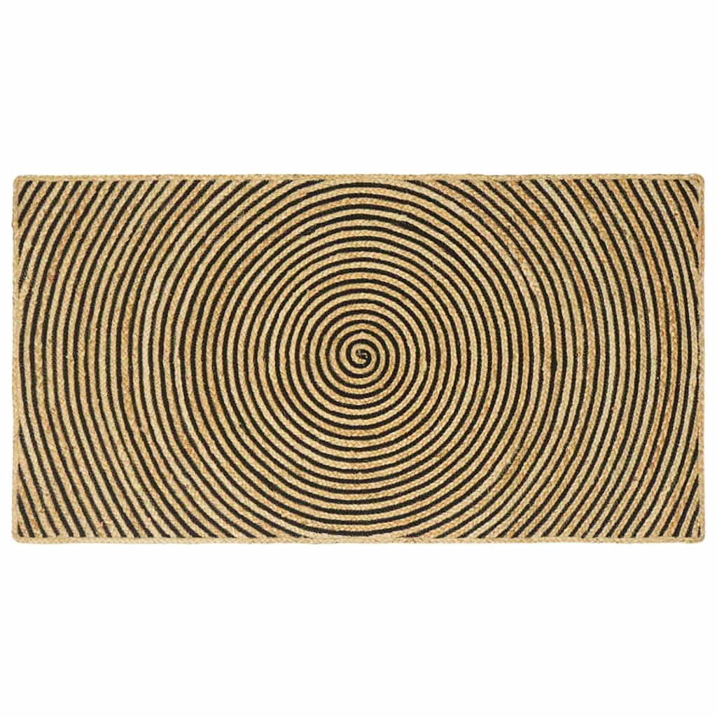 Tepisi za područja Crna 100 x 200 cm Juta
