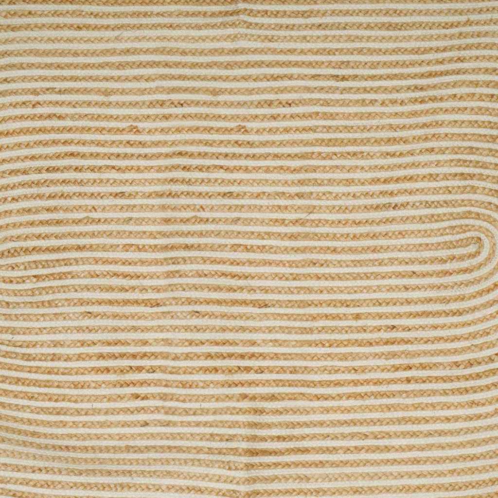 Tepisi za područja Prirodna i bijela 100 x 152 cm Juta