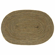 Tepisi za područja Prirodna i crna 122 x 183 cm Juta
