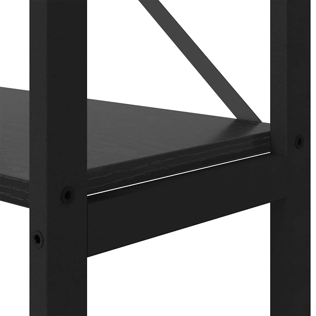 Polica Crni hrast 156 x 25 x 167 cm Konstruirano drvo