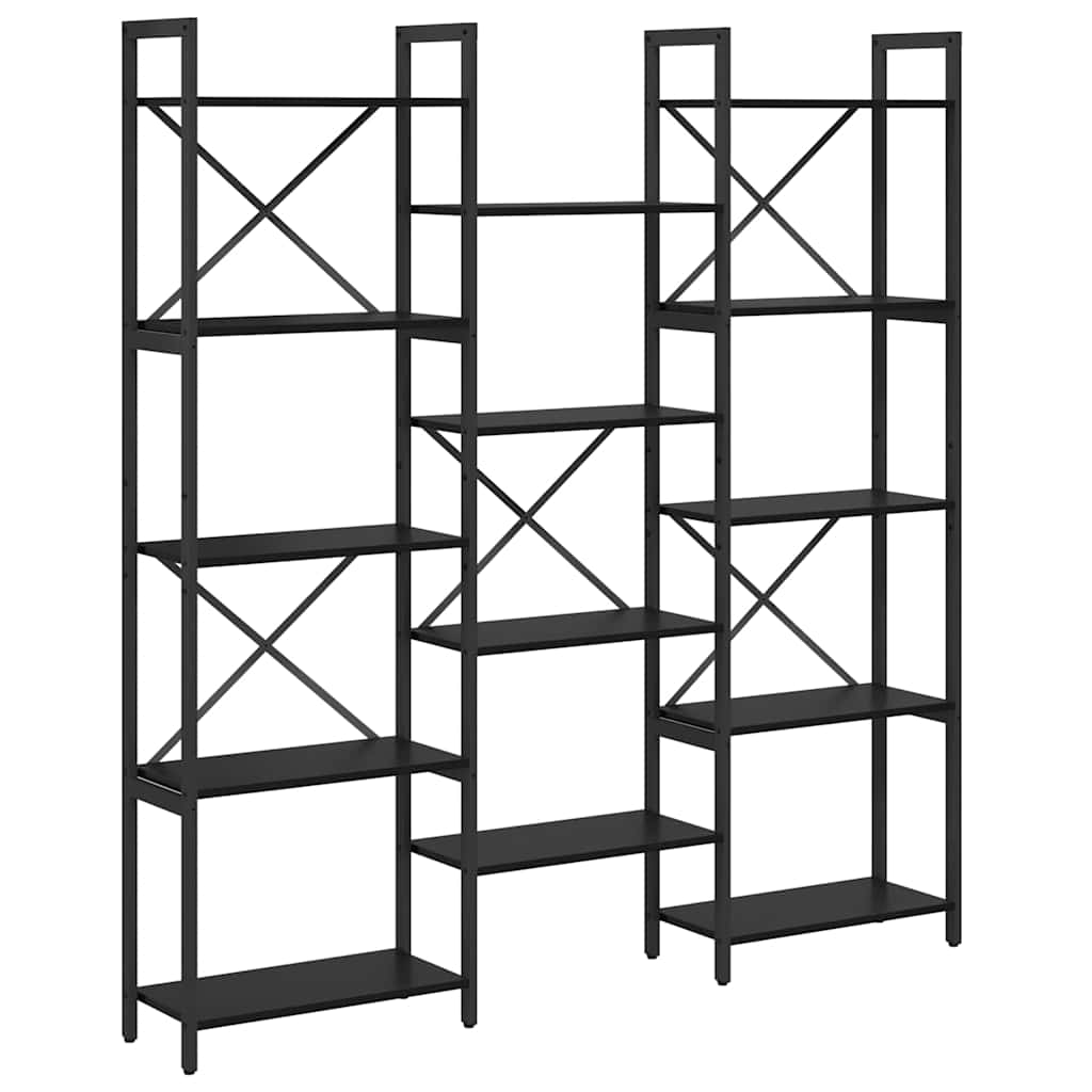 Polica Crni hrast 156 x 25 x 167 cm Konstruirano drvo