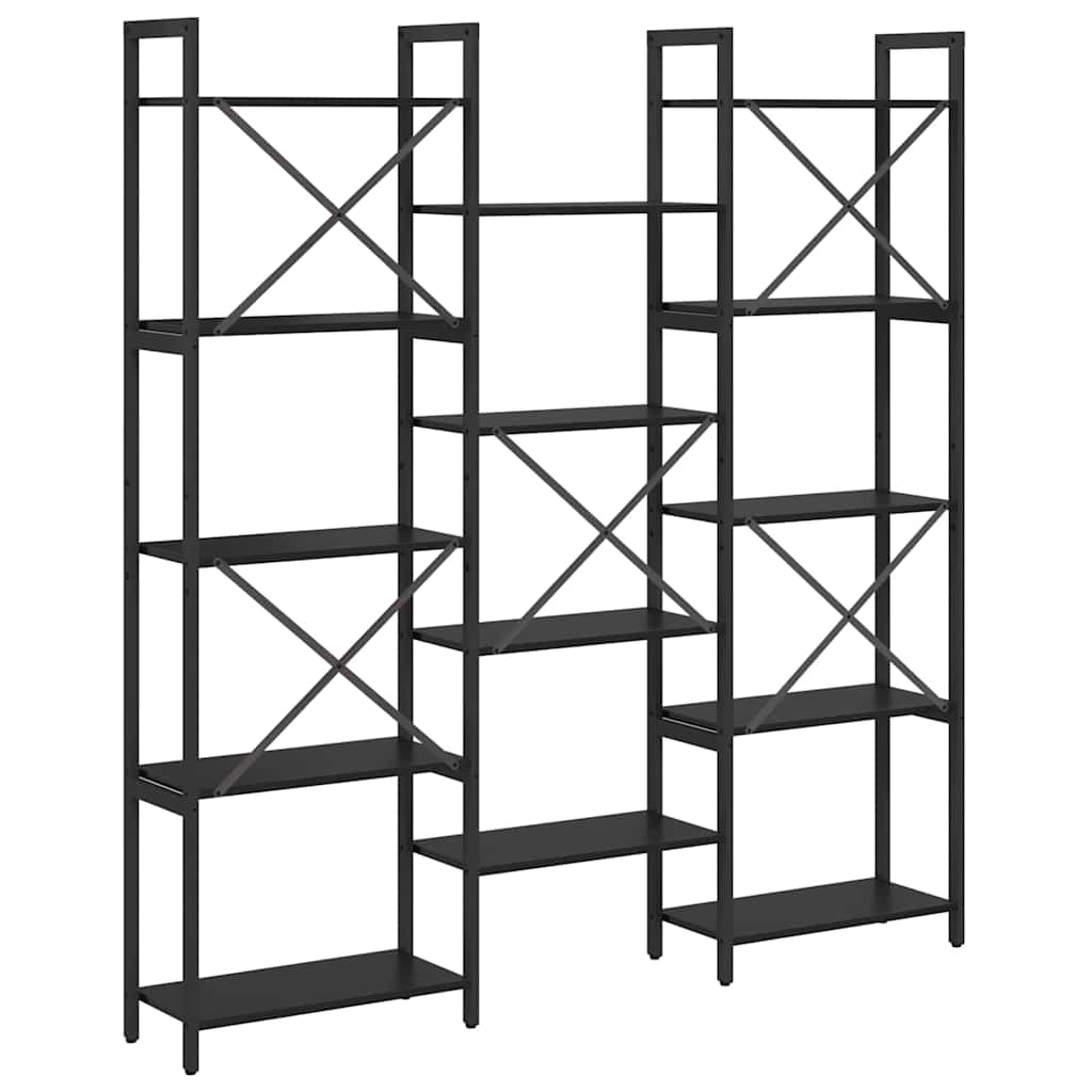 Polica Crni hrast 156 x 25 x 167 cm Konstruirano drvo