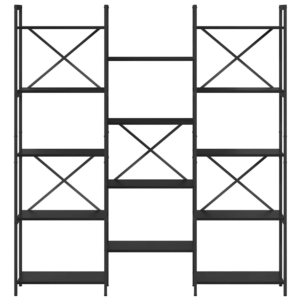 Polica Crni hrast 156 x 25 x 167 cm Konstruirano drvo