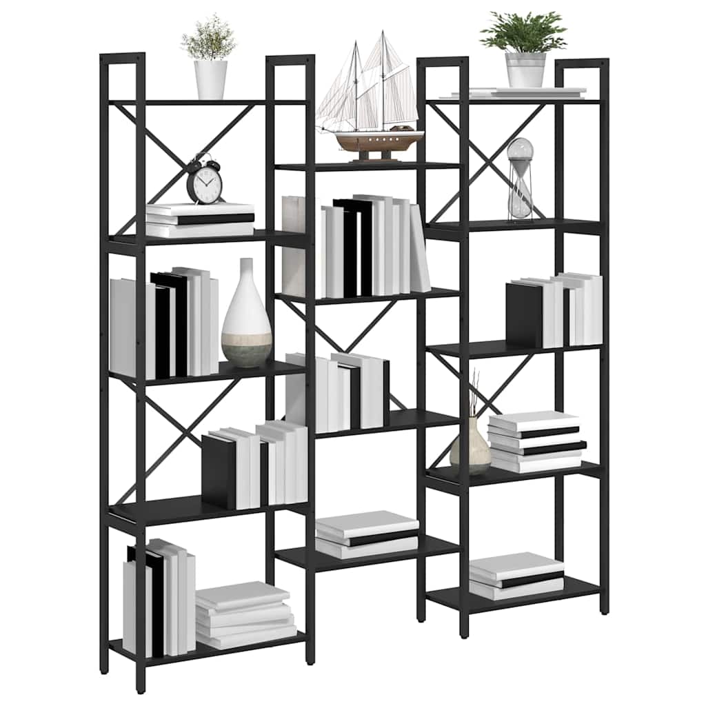 Polica Crni hrast 156 x 25 x 167 cm Konstruirano drvo