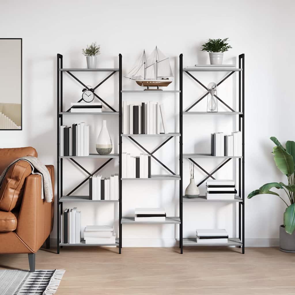 Polica Sivi hrast sonoma 156 x 25 x 167 cm Konstruirano drvo