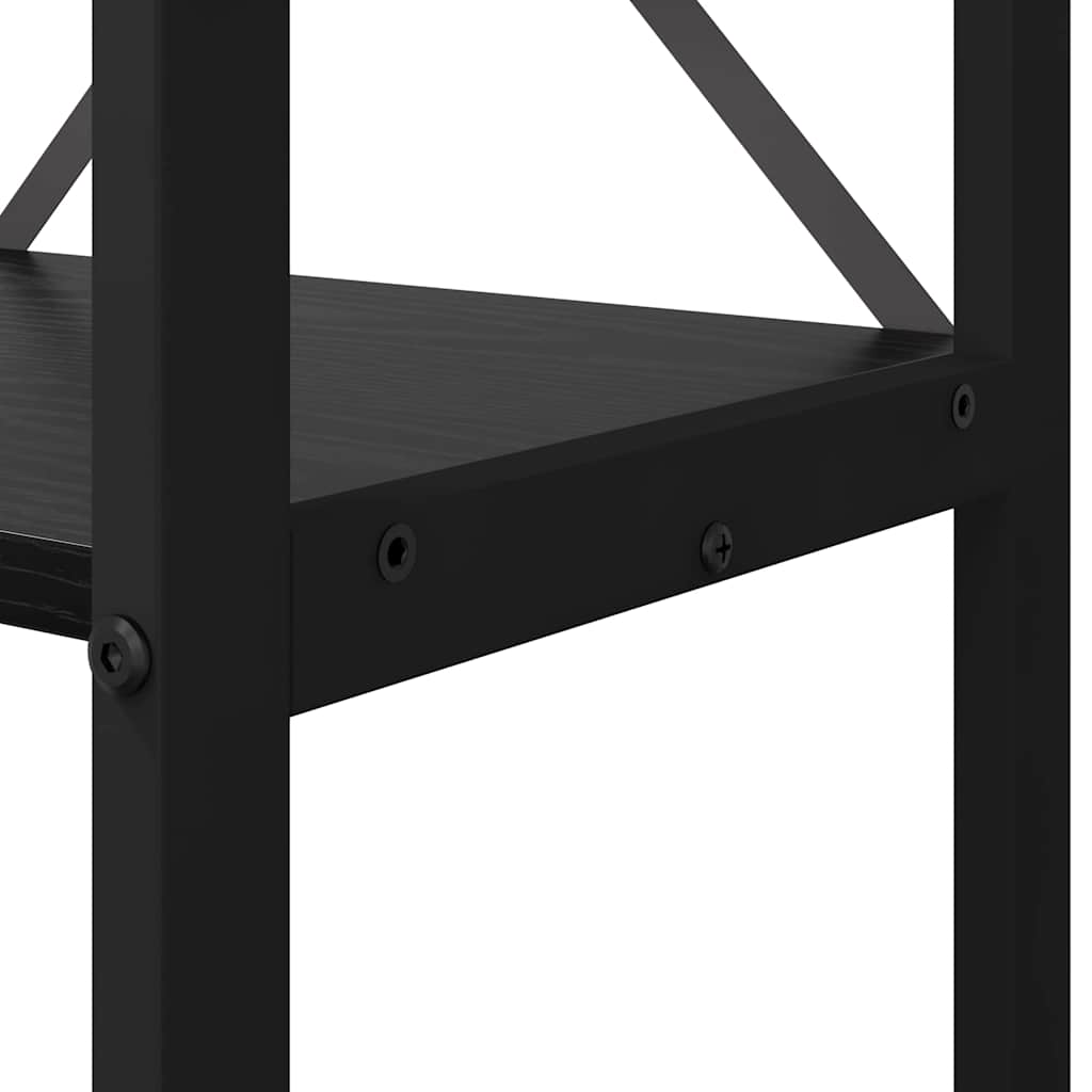 Polica Crni hrast 40 x 30 x 119 cm Konstruirano drvo