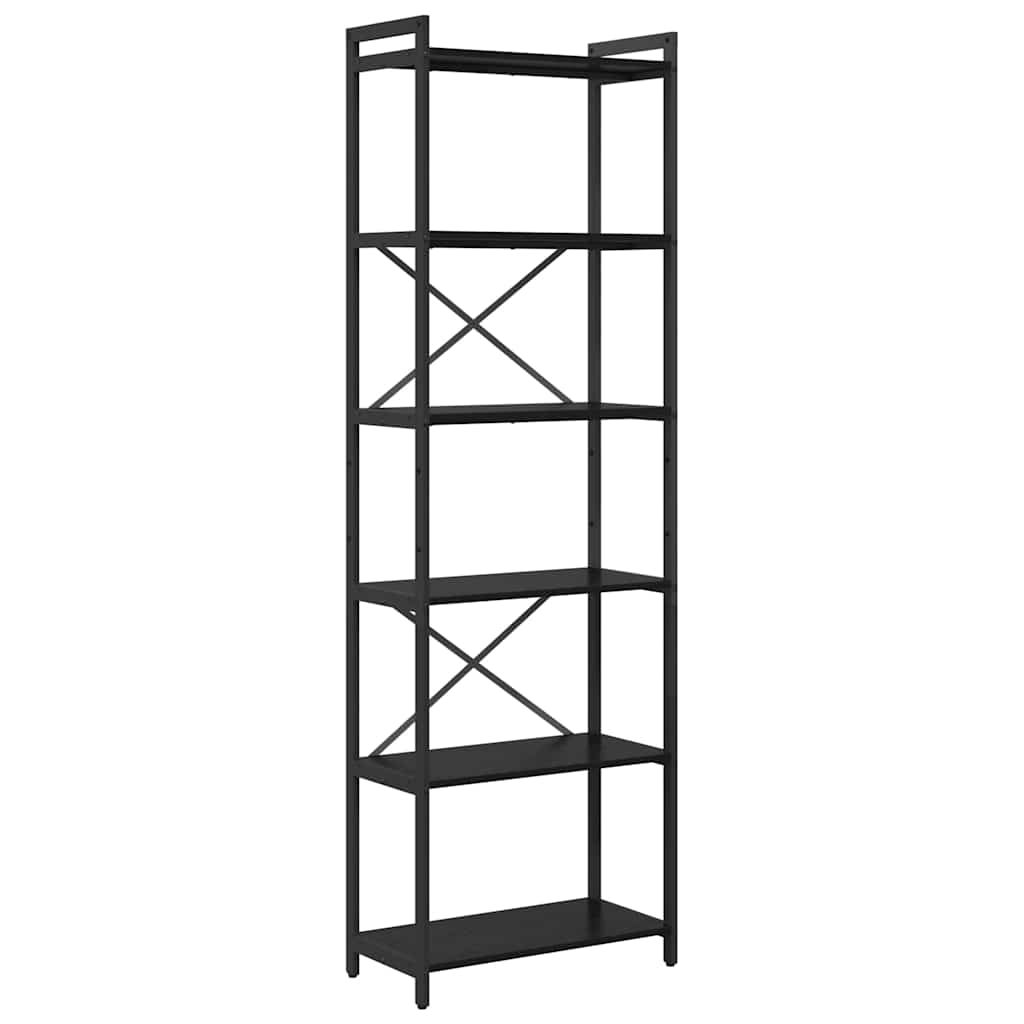 Polica Crni hrast 60 x 30 x 189,5 cm Konstruirano drvo