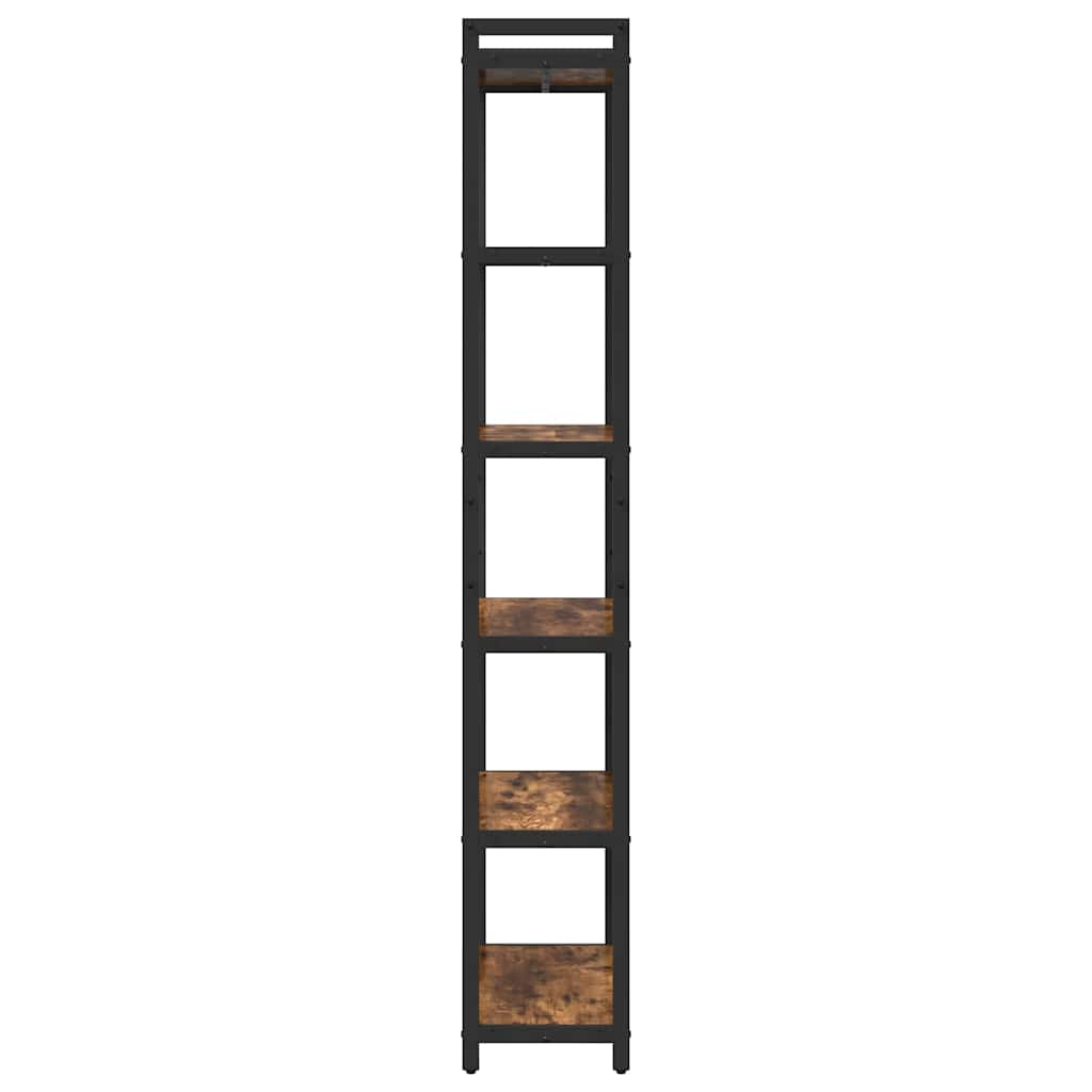 Polica Dimljeni hrast 60 x 30 x 189,5 cm Konstruirano drvo