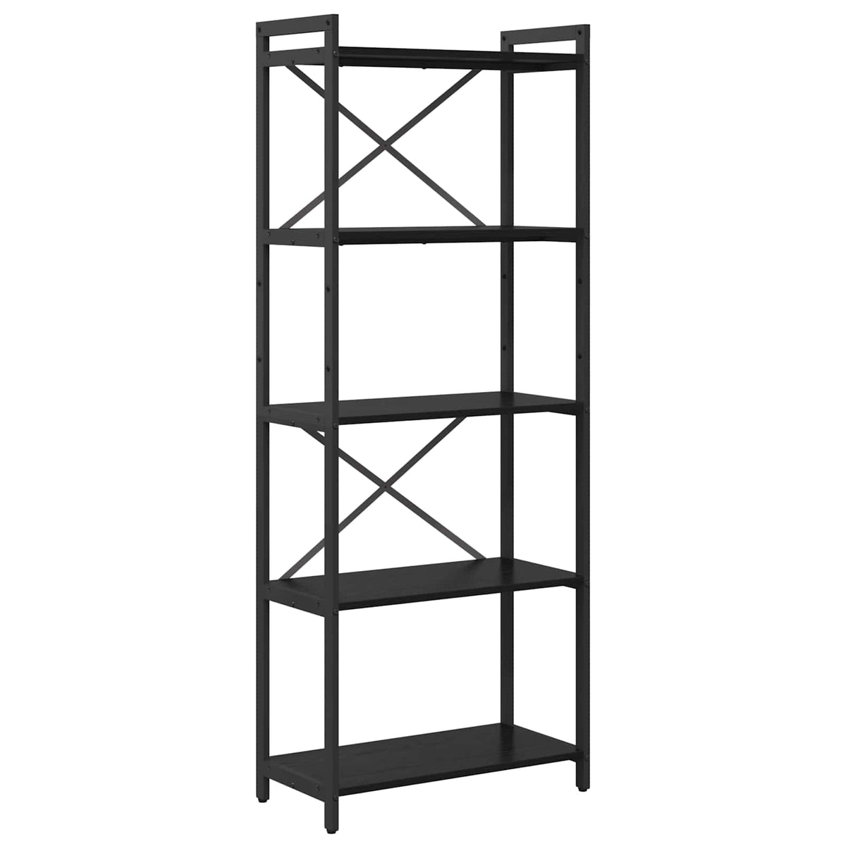 Polica Crni hrast 60 x 30 x 155 cm Konstruirano drvo