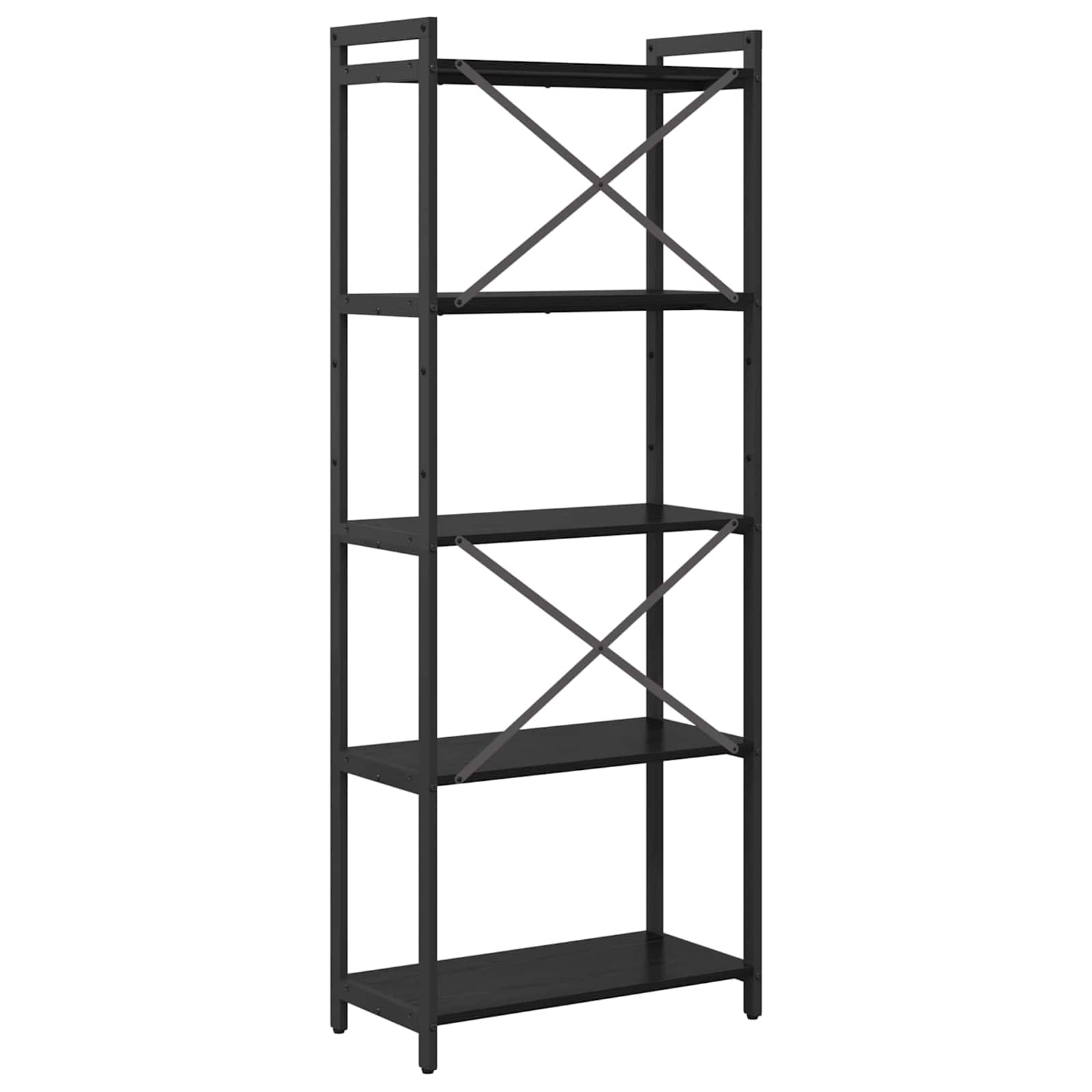 Polica Crni hrast 60 x 30 x 155 cm Konstruirano drvo