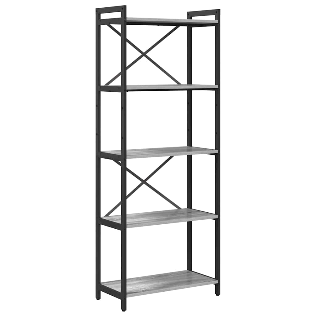 Polica Sivi hrast sonoma 60 x 30 x 155 cm Konstruirano drvo