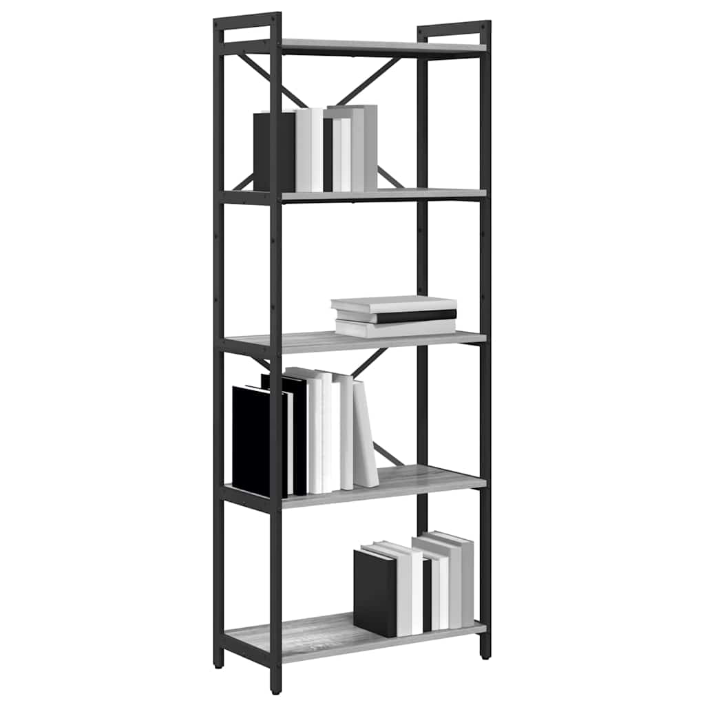 Polica Sivi hrast sonoma 60 x 30 x 155 cm Konstruirano drvo