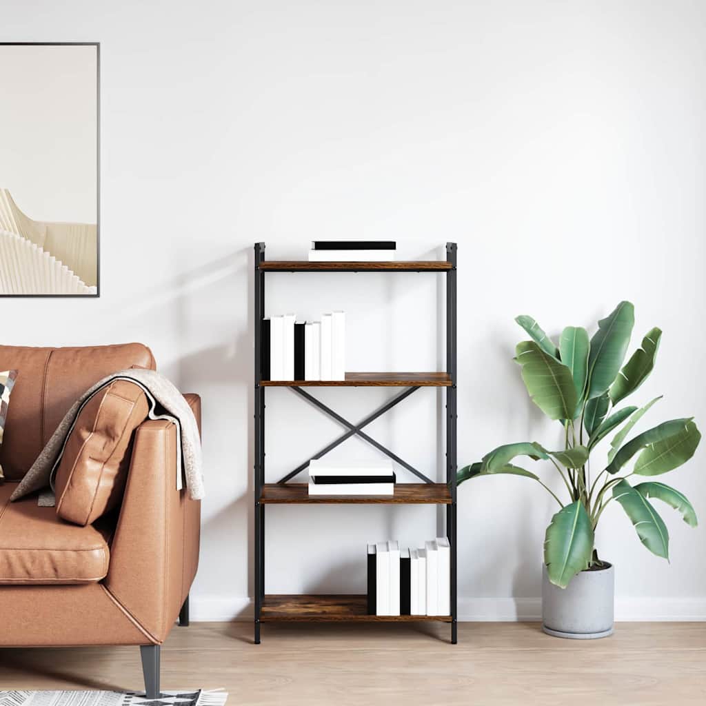 Polica Dimljeni hrast 60 x 30 x 120 cm Konstruirano drvo
