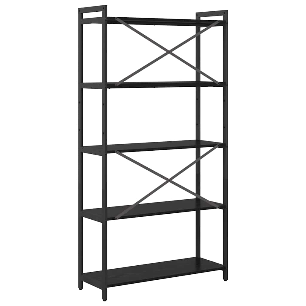 Polica Crni hrast 80 x 30 x 155 cm Konstruirano drvo