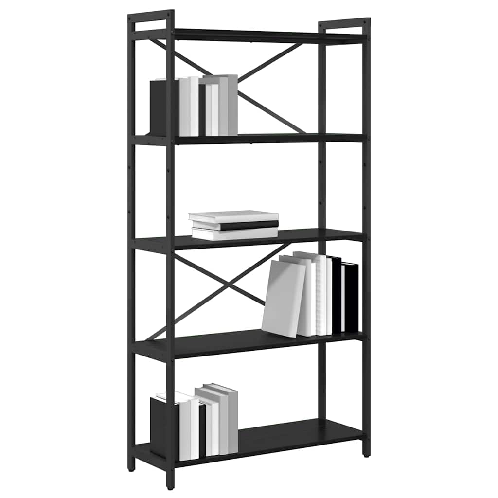 Polica Crni hrast 80 x 30 x 155 cm Konstruirano drvo