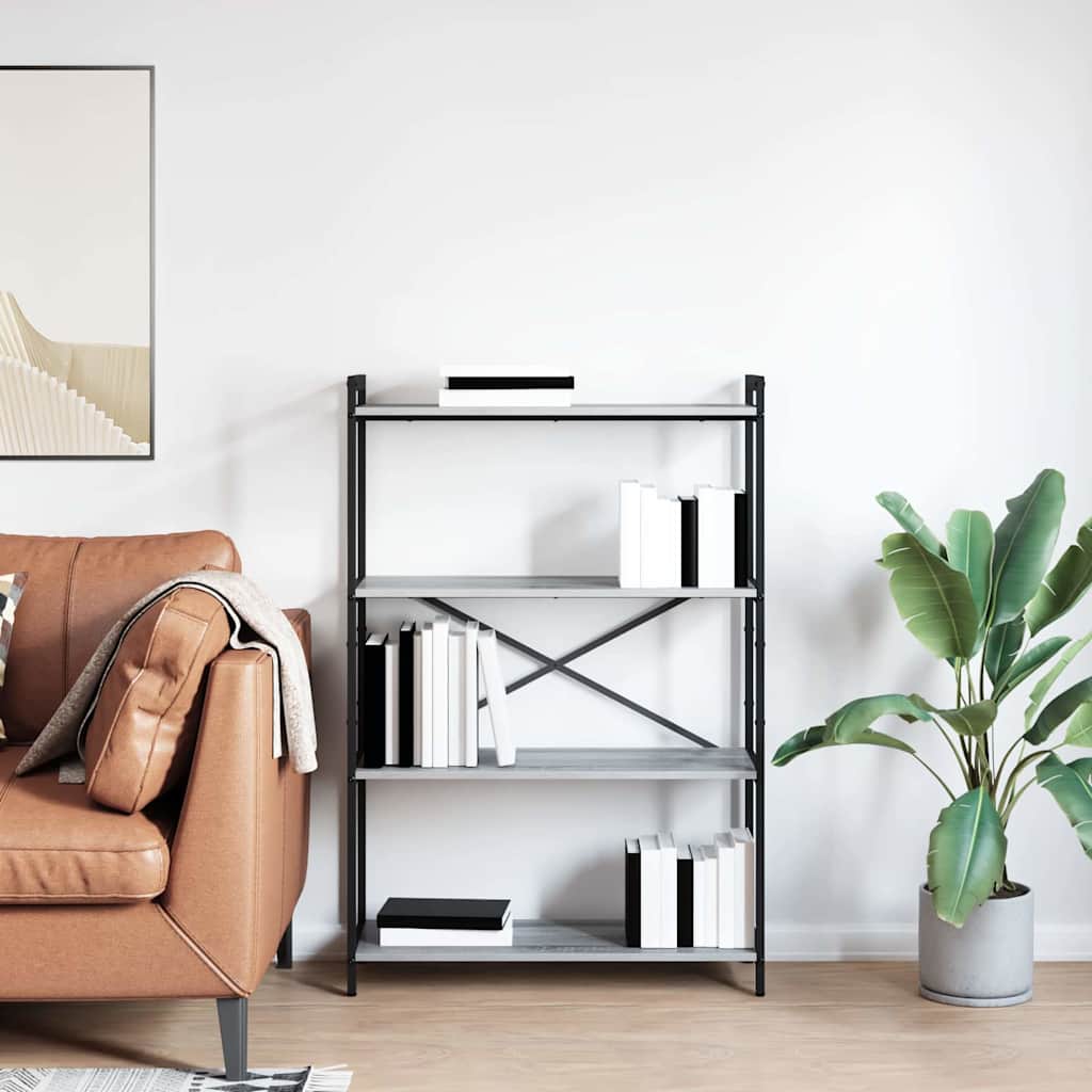 Polica Sivi hrast sonoma 80 x 30 x 120 cm Konstruirano drvo