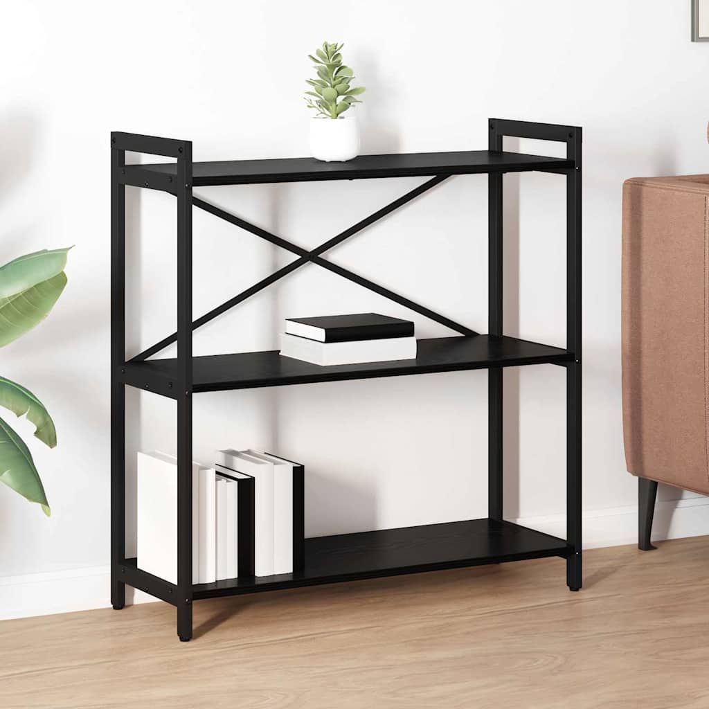 Polica Crni hrast 80 x 30 x 85 cm Konstruirano drvo