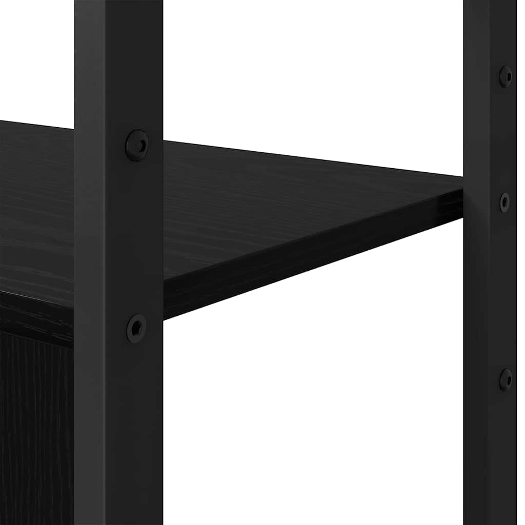 Polica Crni hrast 80 x 30 x 155,5 cm Konstruirano drvo