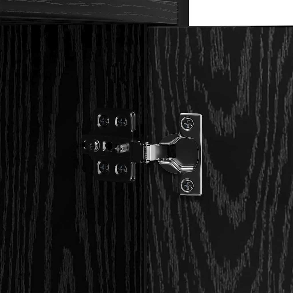 Polica Crni hrast 80 x 30 x 155,5 cm Konstruirano drvo