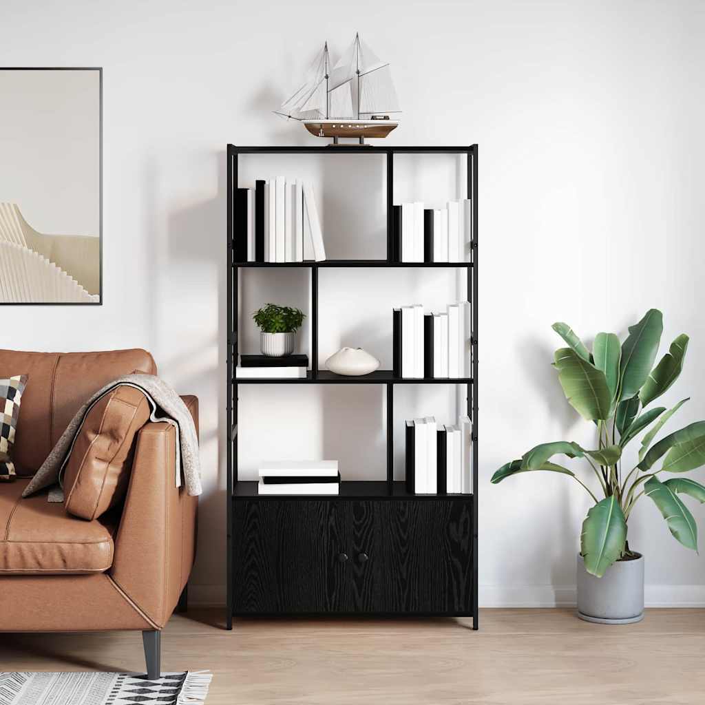 Polica Crni hrast 80 x 30 x 155,5 cm Konstruirano drvo