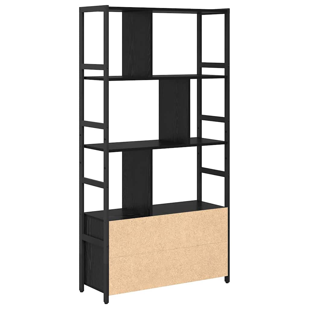 Polica Crni hrast 80 x 30 x 155,5 cm Konstruirano drvo