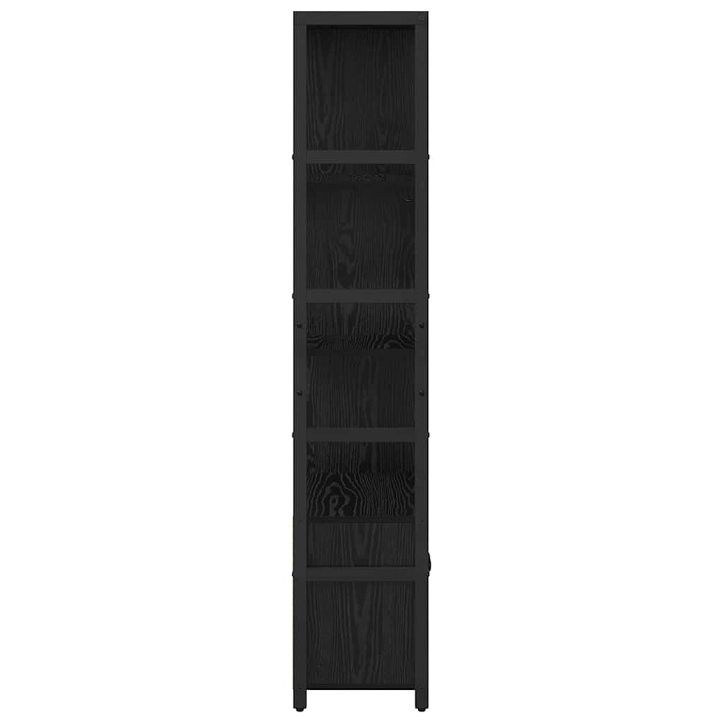 Polica Crni hrast 80 x 30 x 155,5 cm Konstruirano drvo