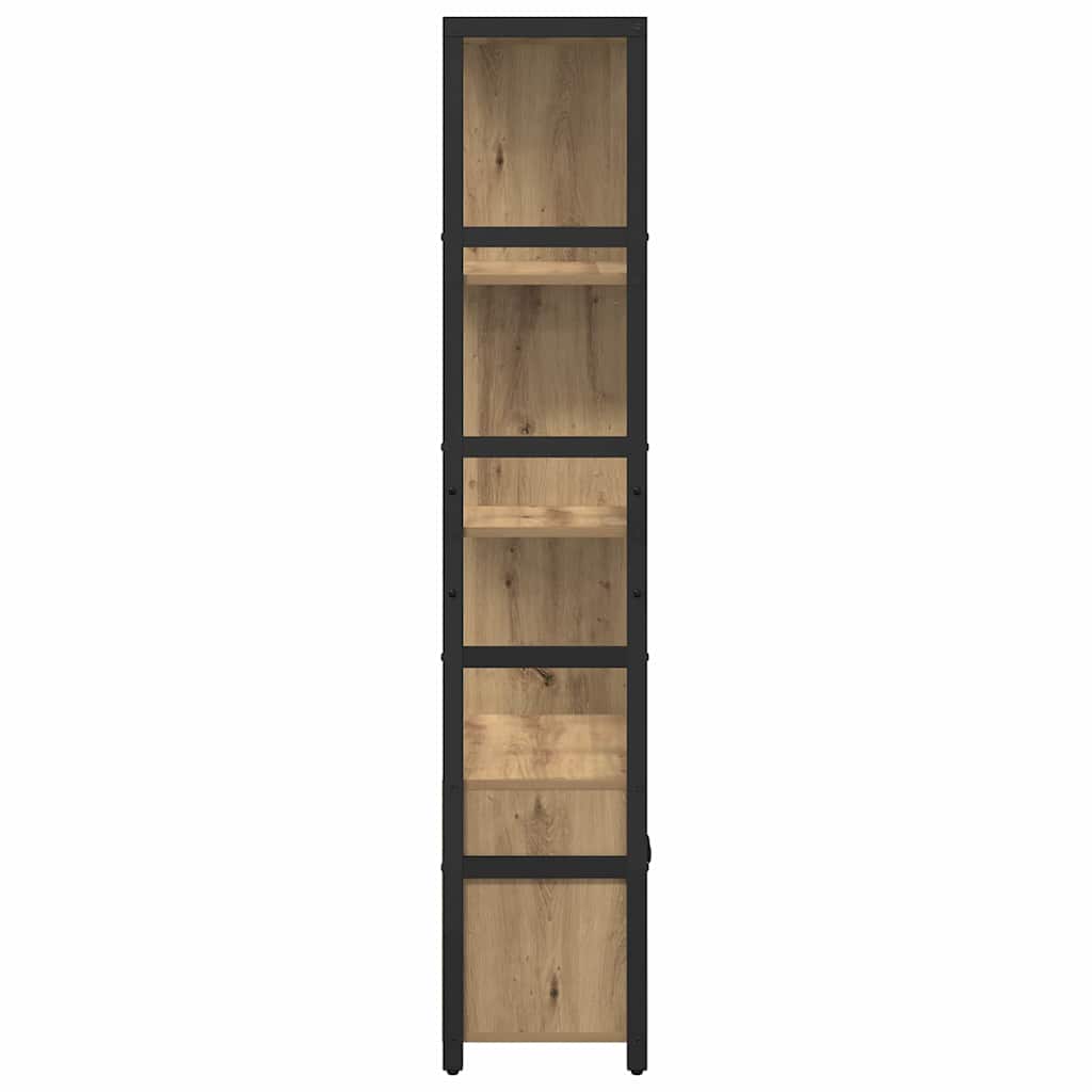 Polica 80 x 30 x 155,5 cm Konstruirano drvo Umjetnički hrast
